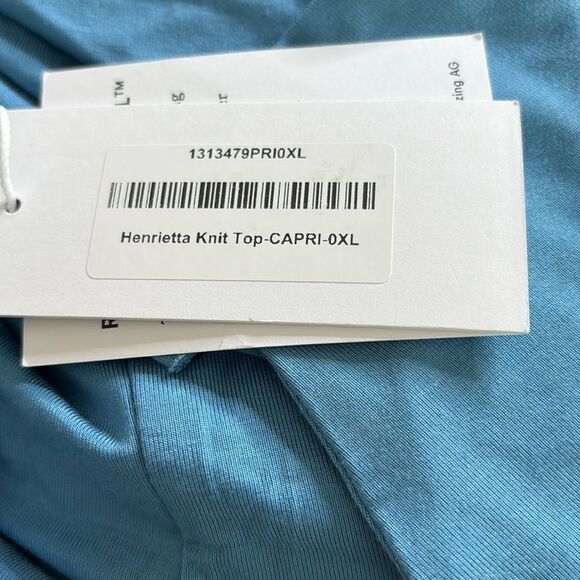 Reformation Henrietta Knit Top in Capri  XL NWT - Picture 3 of 5